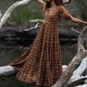 Daughters of India Chaaya Maxi Dress Chai (XS)